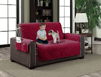 Red Sofa Stores: Red Microfiber Sofa