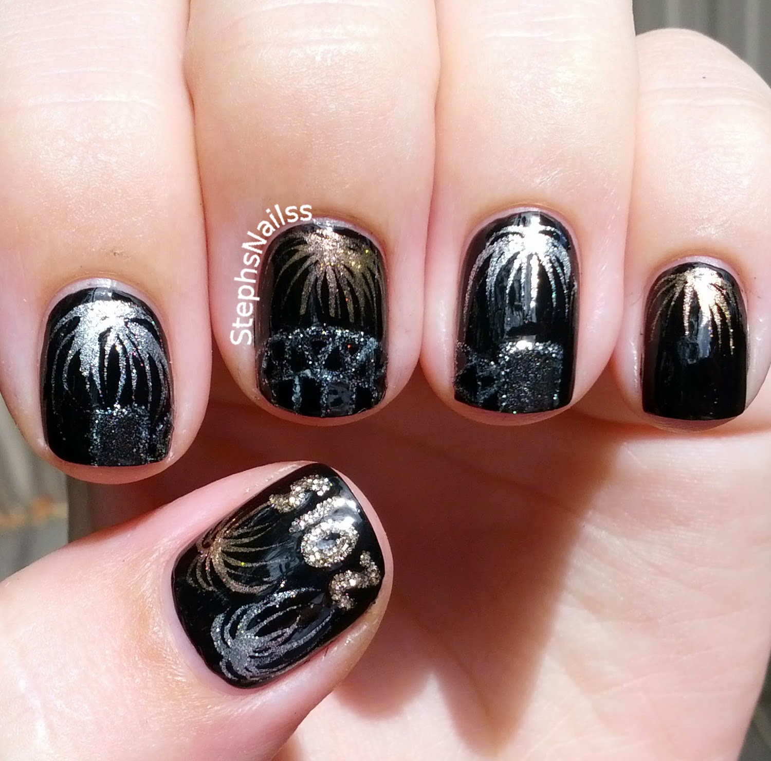 StephsNailss New Years Nails!