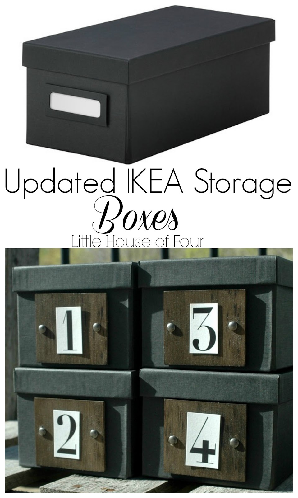Updated IKEA Storage Boxes