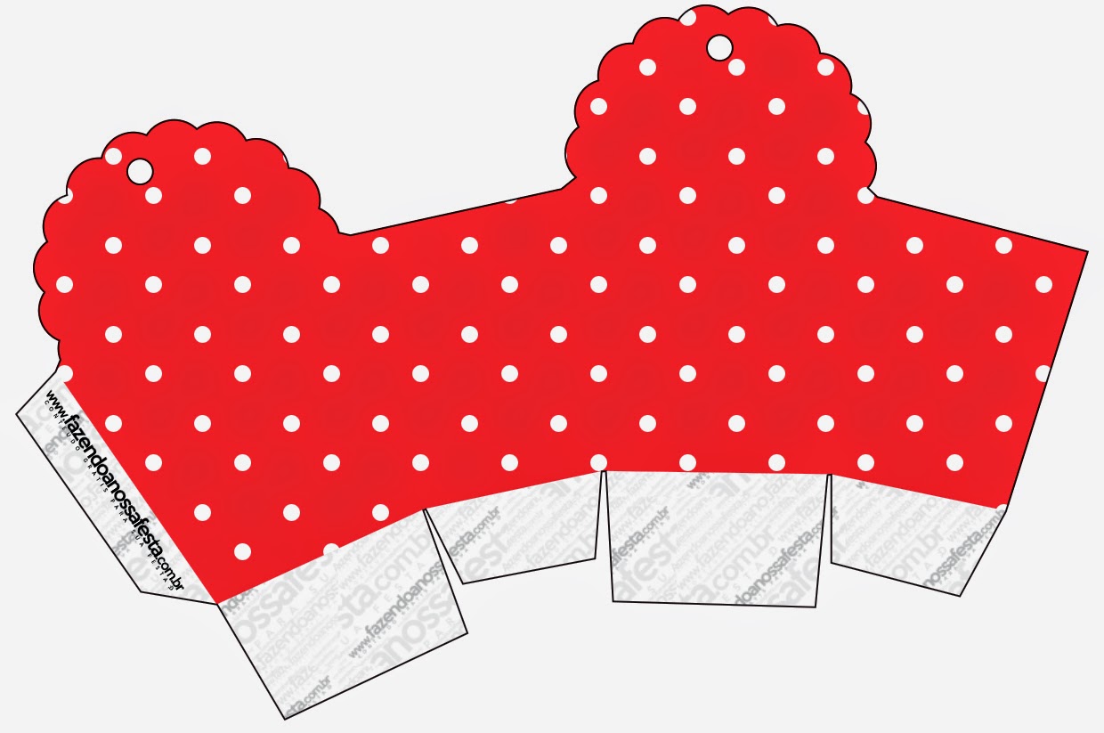 Navidad Rojo y Verde: Cajas para Imprimir Gratis.