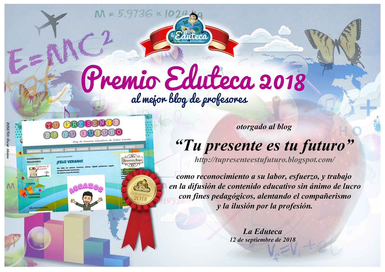 PREMIO "EDUTECA" AL MEJOR BLOG DE PROFESORES