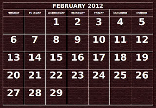 Nevenkitis: Printable February 2012 calendar free