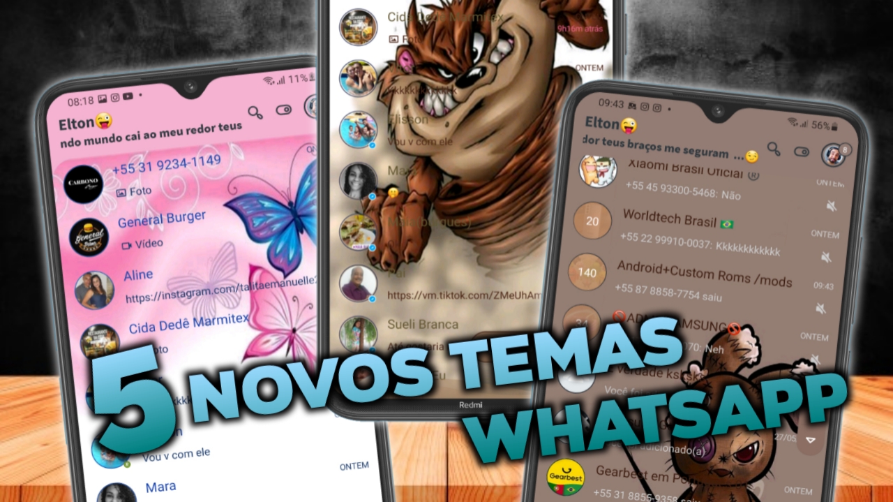 TOP 5 TEMAS NOVOS PARA SEU WhatsApp DELTA ULTRA - 03