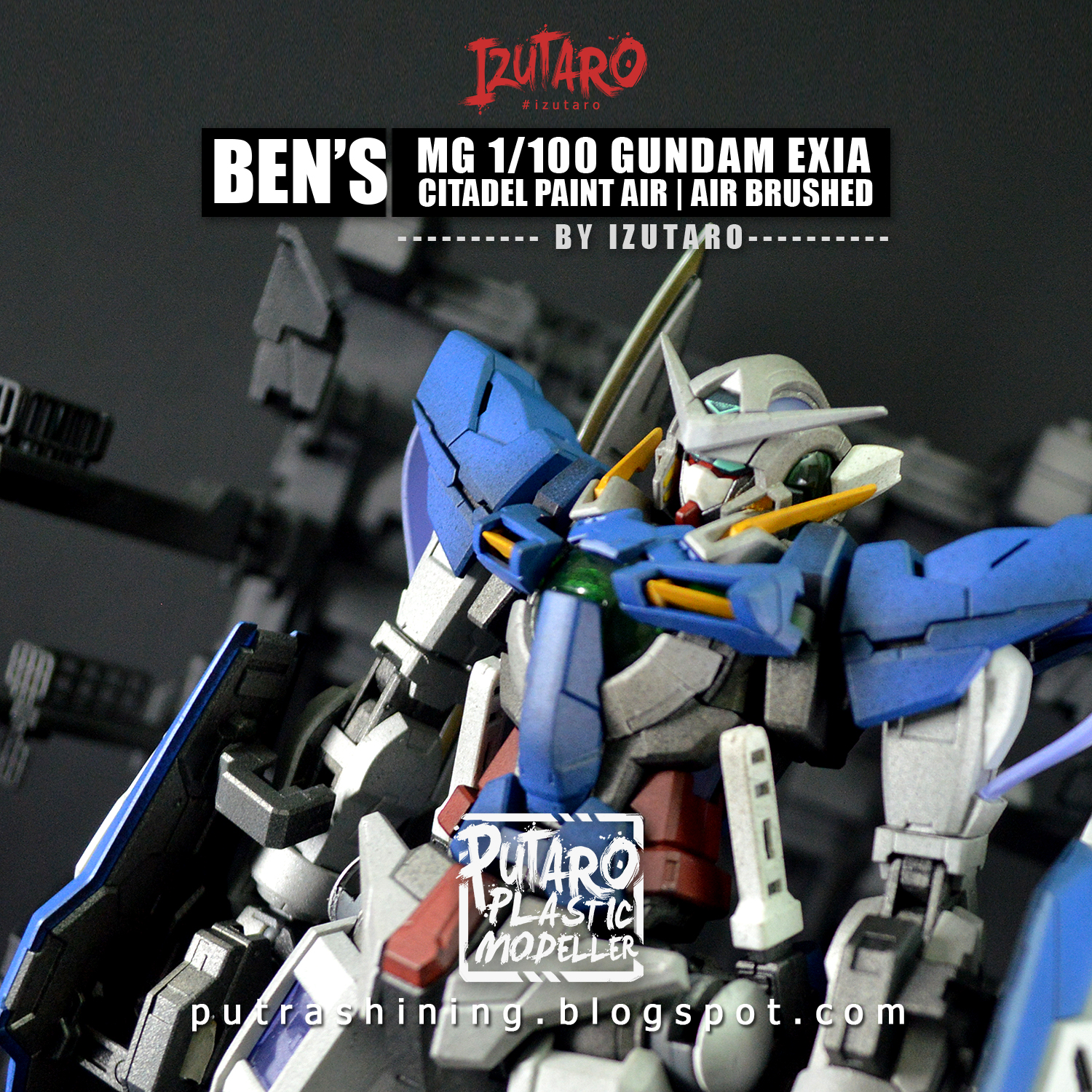 MG Gundam Exia Custom Paint Citadel Air Paints by Izutaro Putaro
