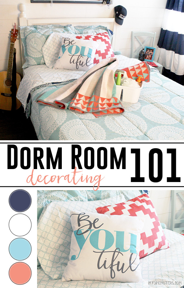 A super simple formula for decorating your dorm room from /