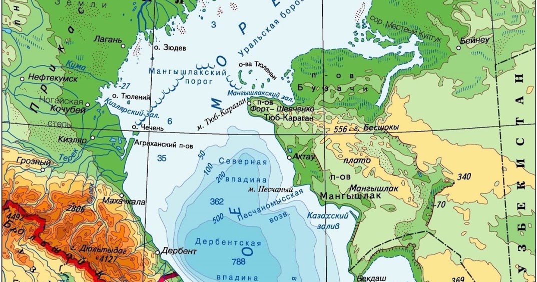 Нанести на карту каспийское. Западное побережье Каспийского моря на карте. Реки Каспийского моря на карте. Каспийский залив на карте. Территория Каспийского моря карта.