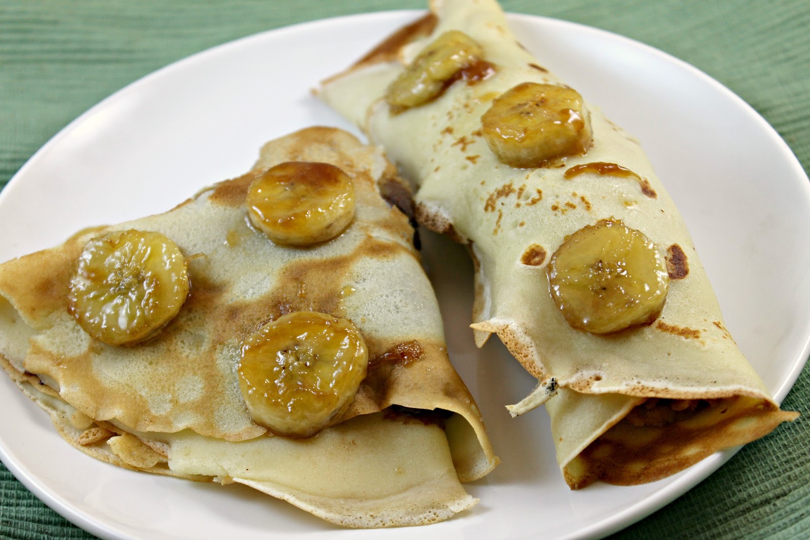 Peanut Butter Cookie DoughFilled Crepes with Bananas I Can Cook That