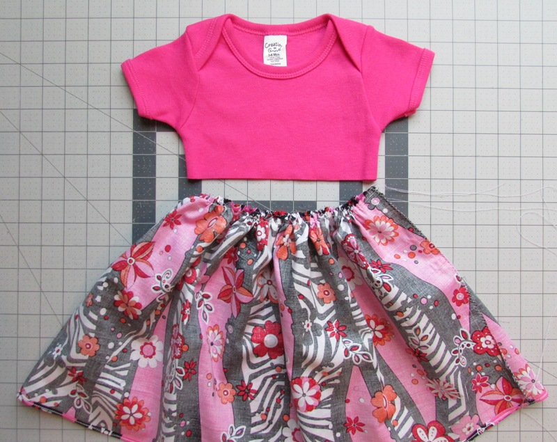 Create Kids Couture: 3-Piece Set Upcycled from a Onesie