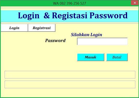 Cara Membuat Form Login dan Registrasi Password Menggunakan VBA Excel ...