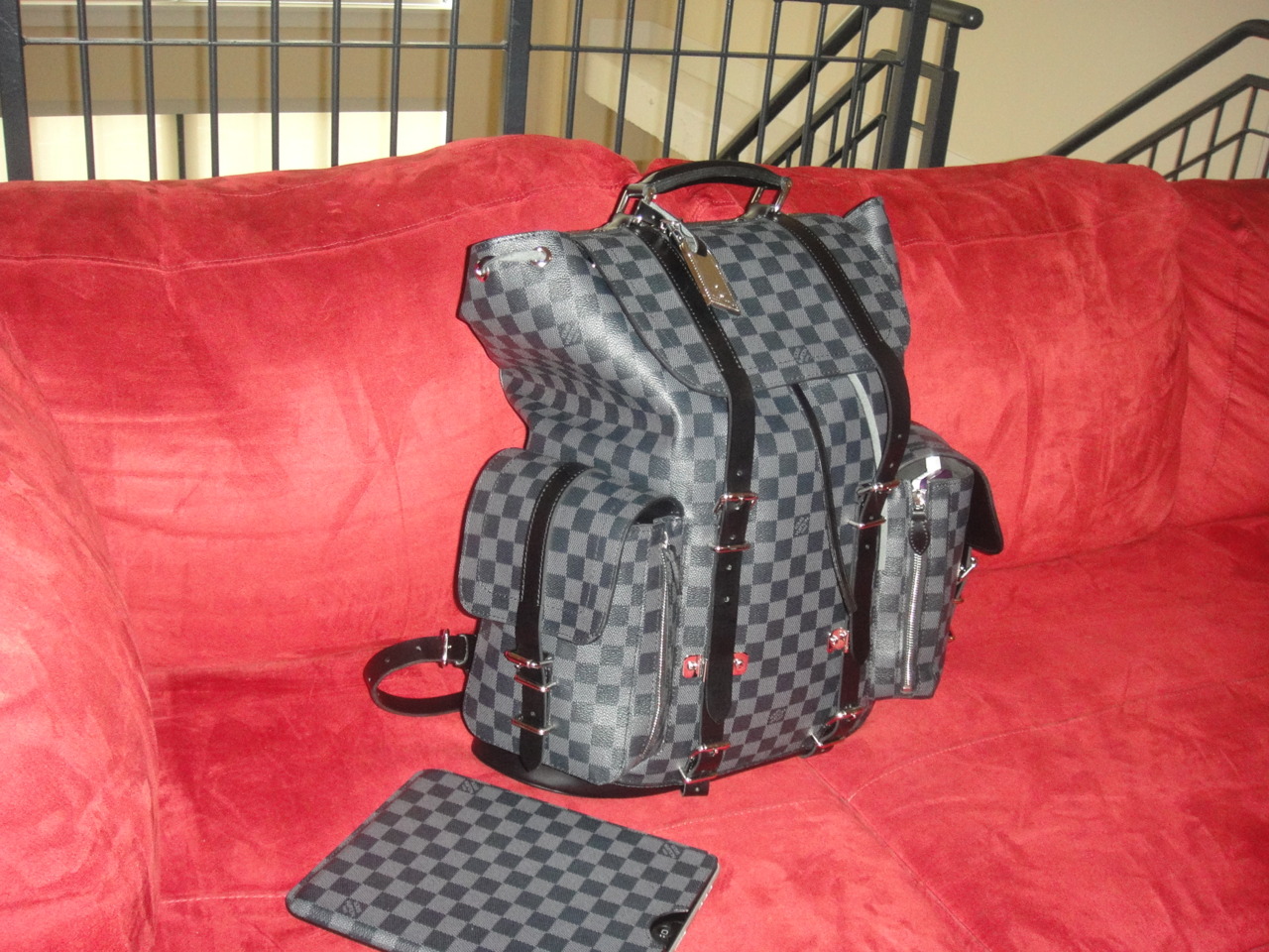 Mookie&#39;s World: Louis Vuitton Christopher backpack in Damier Graphite leather