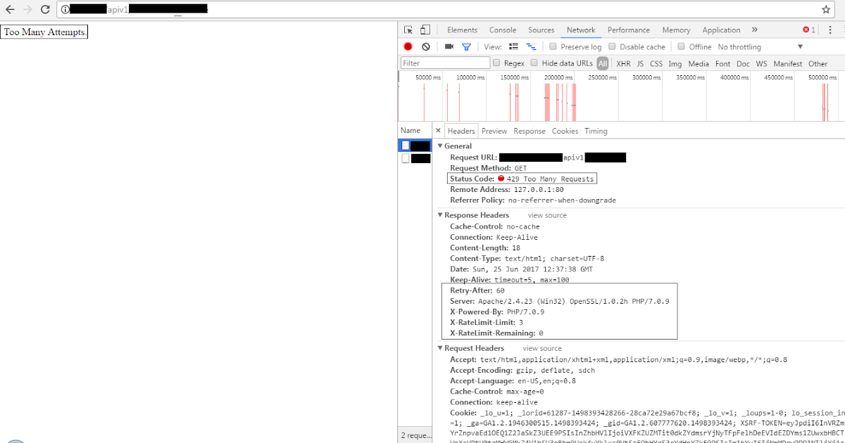 Code Samples Laravel 5 Use of Laravel Middleware WEB API THROTTLE