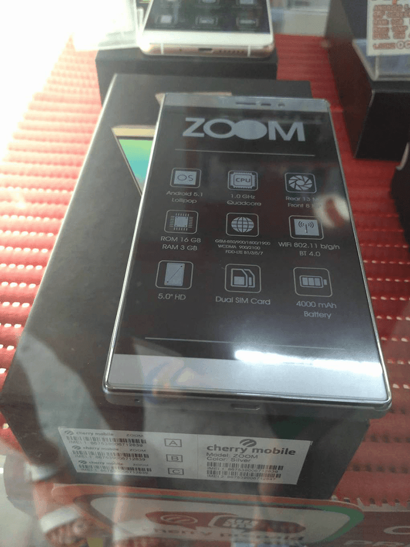 Cherry Mobile Zoom Leaks, Goes With 13 MP Cam And 4000 mAh Battery!