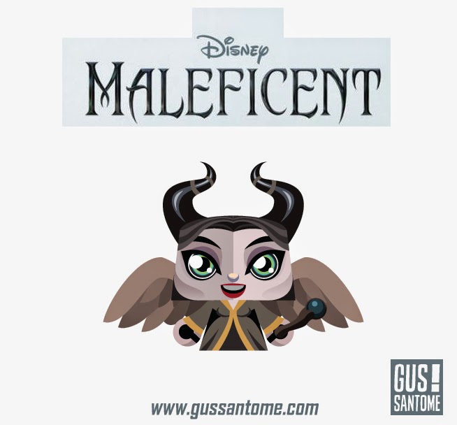 Mini Maleficent Papertoy