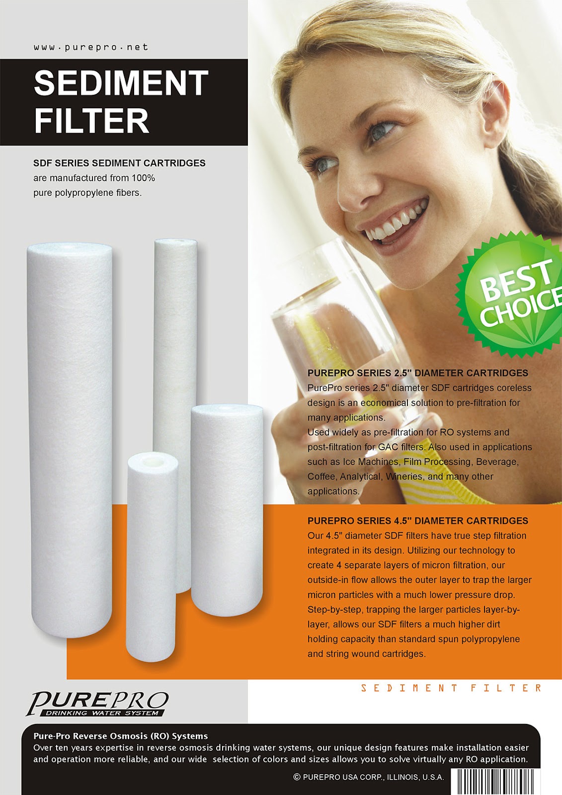 America's Best Royal RO System PurePro® Sediment Filters