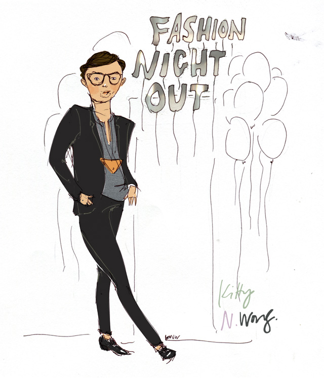 Kitty N. Wong / The Wanderlister fashion illustration