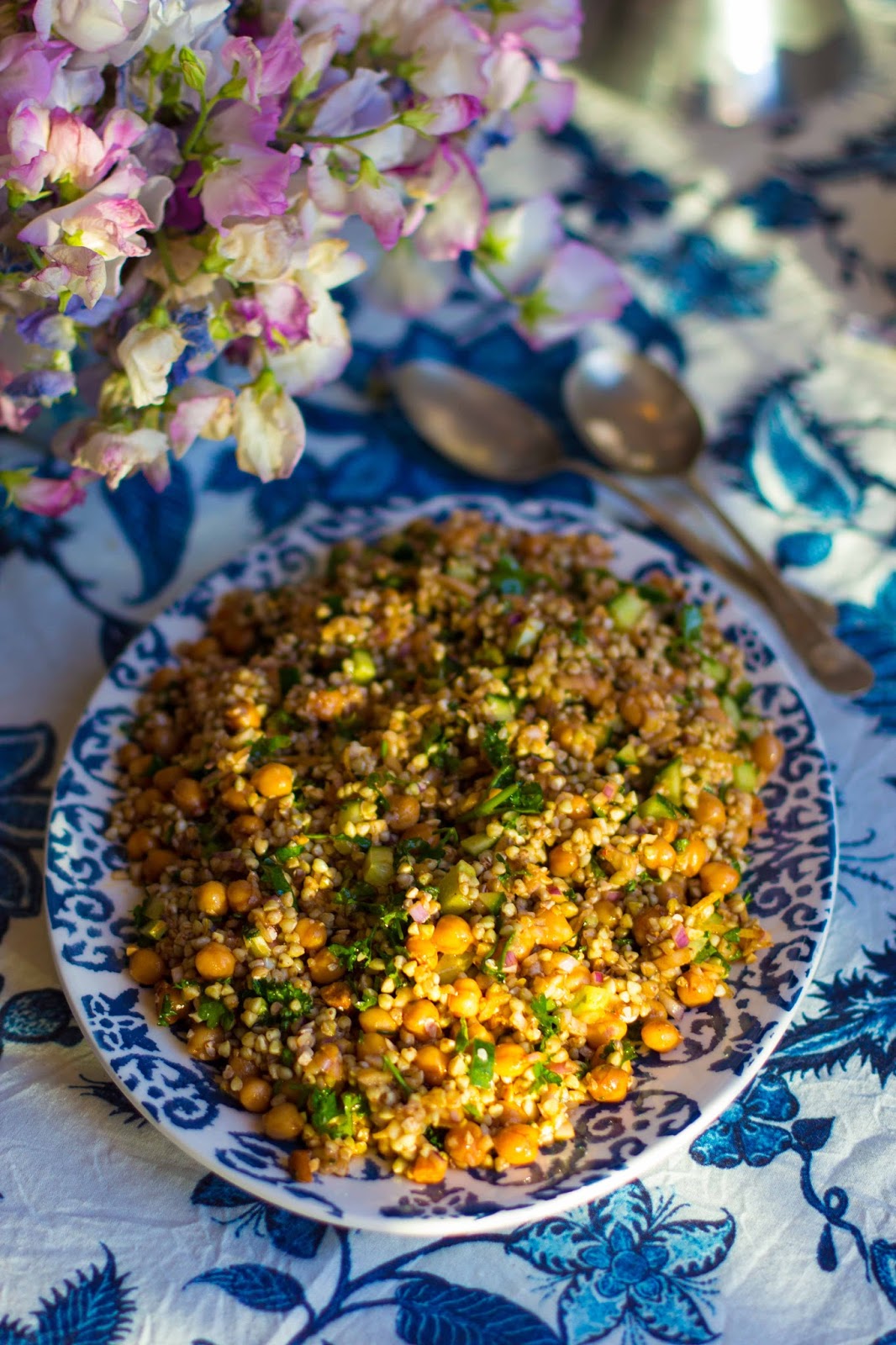 UndomestiKATEd: Spiced Bulgar Wheat and Chickpea Salad