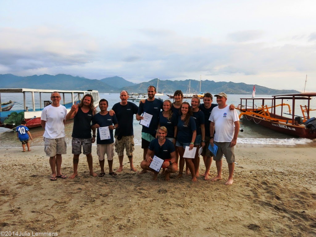 PADI IE May 2014 on Gili Air in Indonesia