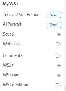 Wall Street Journal -- My WSJ