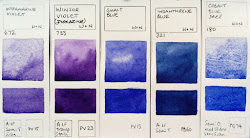 newton winsor violet ultramarine dioxazine smalt watercolours watercolor cobalt indanthrene deep pigment range limited edition sennelier colour