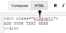 HTML mode