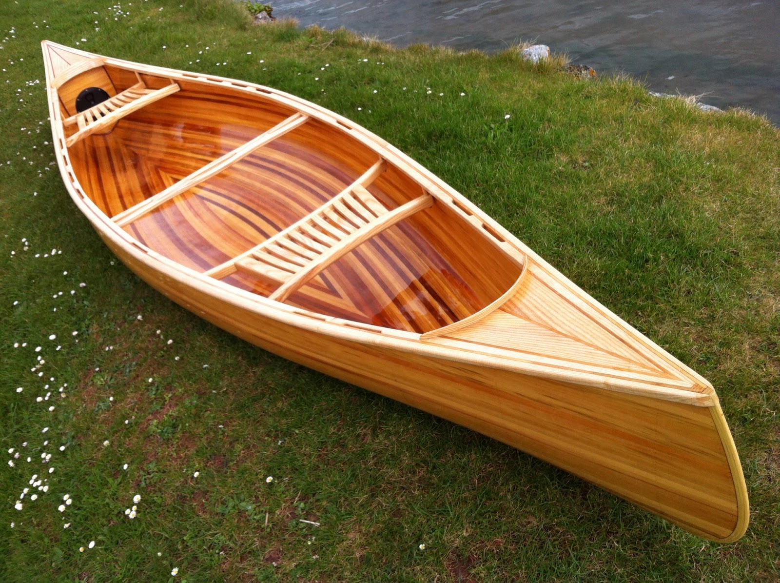 current projects: 14' strip plank canoe final update