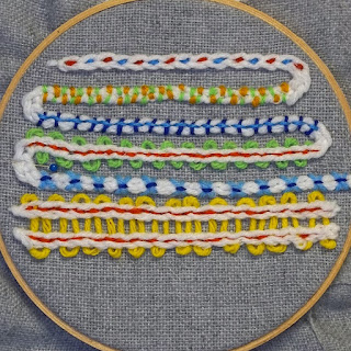 crocheted chain sample 2