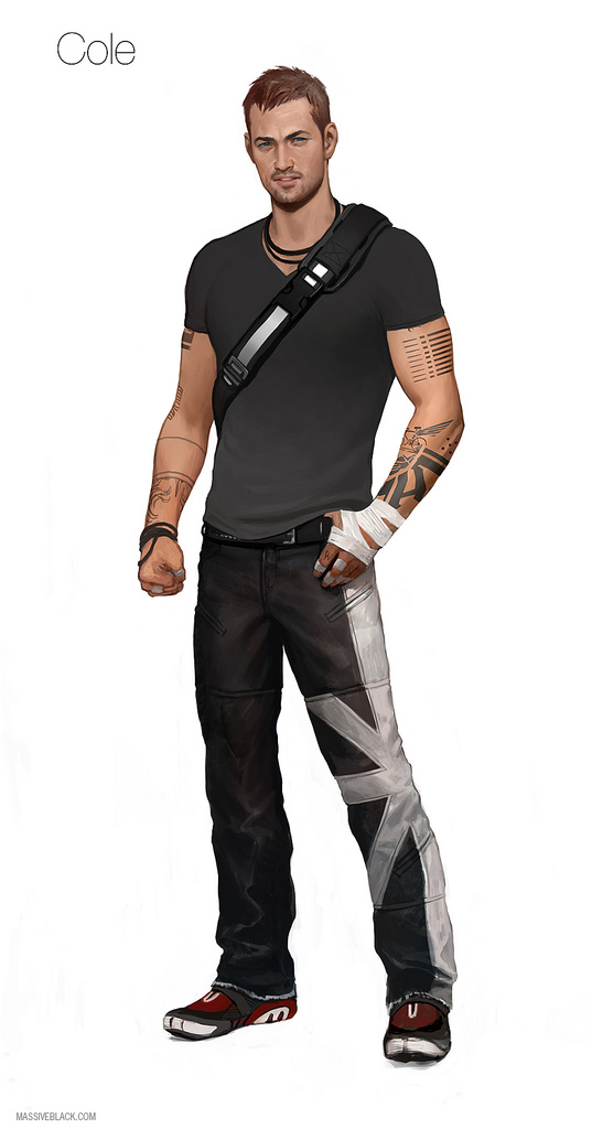 infamous 2 cole redesign
