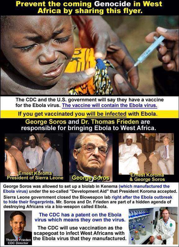  Soros et Bill Gates  criminels  illuminatis et créateur du virus Ebola...Vaccins Mortels ! Soros