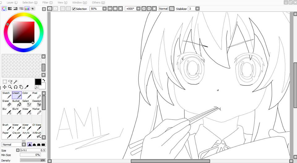 Как сохранить рисунок в paint tool sai 2
