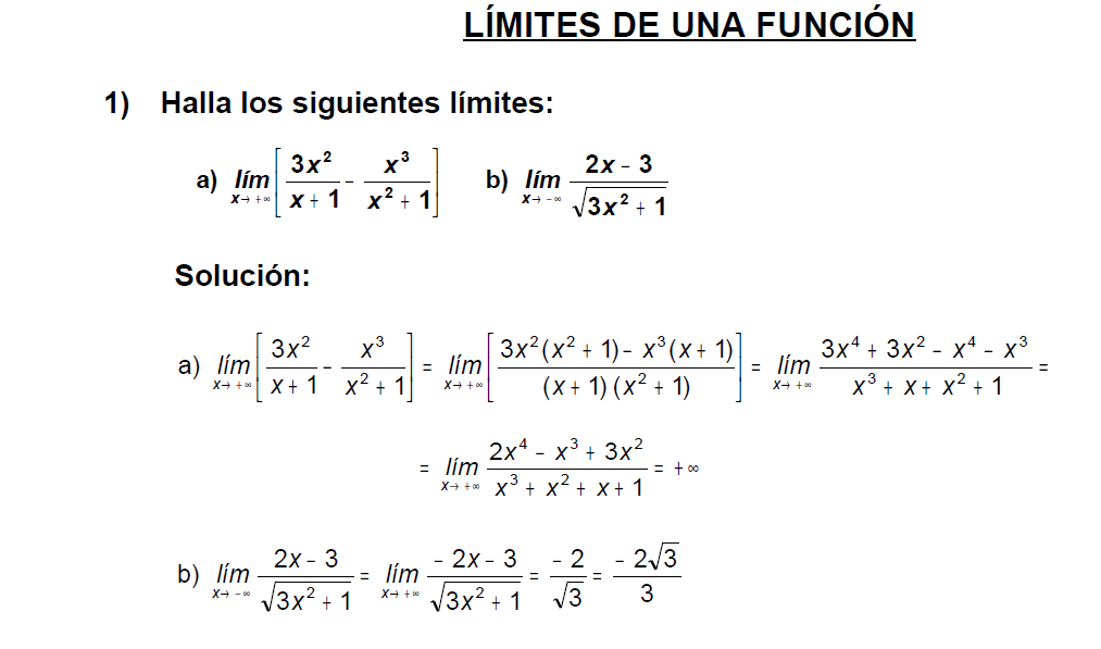 Amplia gama Puntualidad puenting Limites Ejercicios Resueltos ~ Ecuaciones Diferenciales - Calculo - Lógica  y Pensamiento Matemático