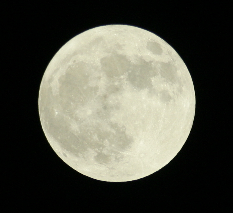 Woods Family in VT Big Moon Night