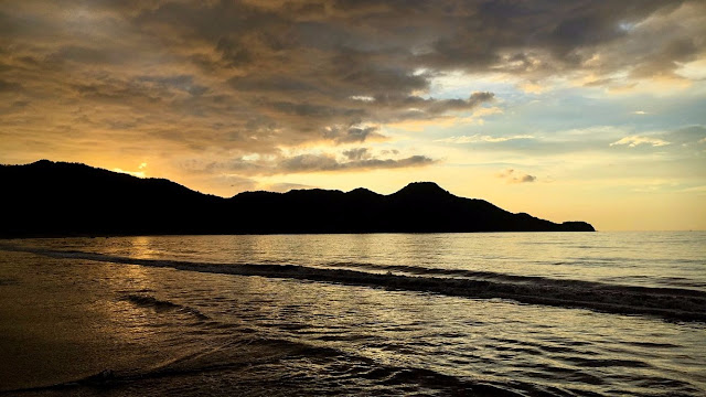 Sunset on beach