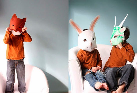 mascaras de papel para niños