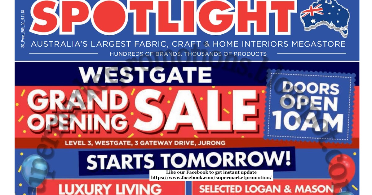 Spotlight Westgate Opening Sale 10 14 November 2018 Supermarket