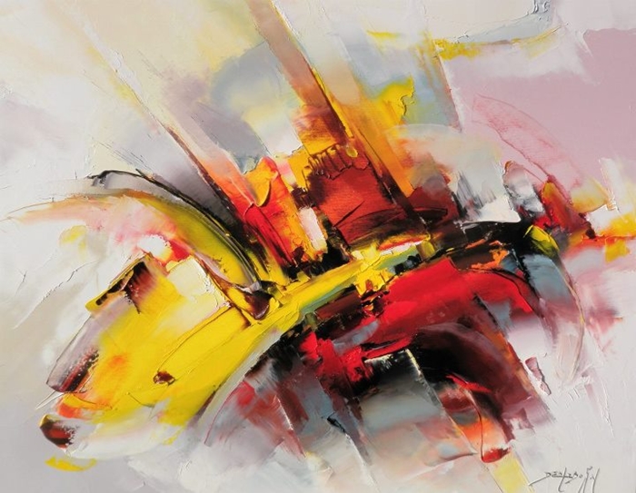 Daniel Densborn 1946 | French Abstract Knife painter Daniel Densborn 1946 | French Abstract Knife painter