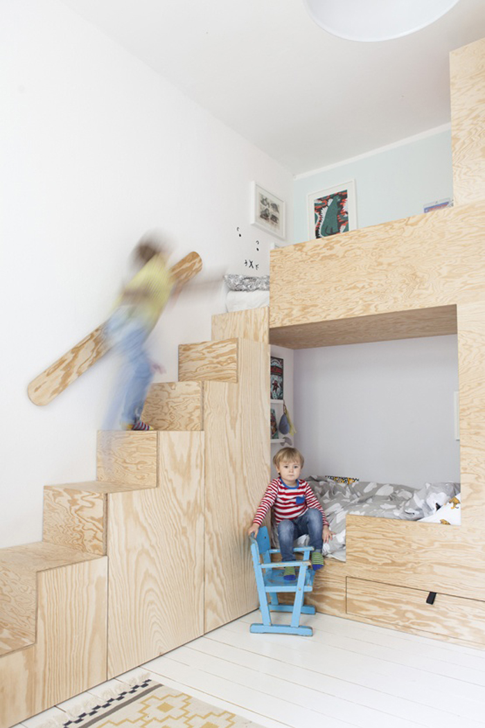 self made plywood bunk bed in children rooms self made plywood bunk bed in children rooms