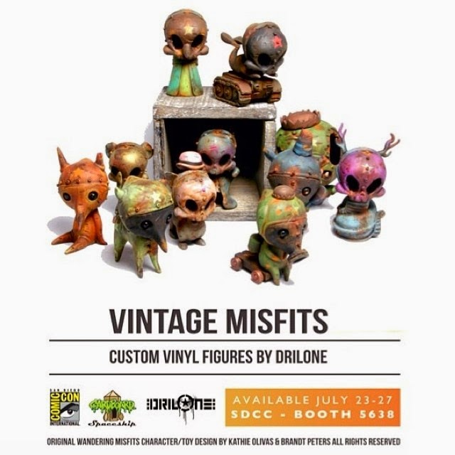 San Diego Comic-Con 2014 Exclusive Vintage Misfits Custom Vinyl Figures by DrilOne