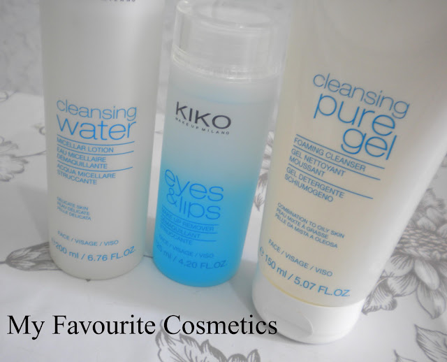 My Favourite Cosmetics KIKO Cleansing Water, Eyes and Lips