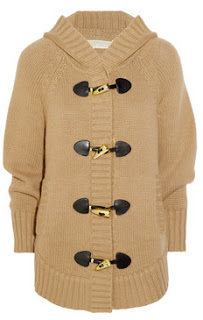 michael kors hooded knitted poncho