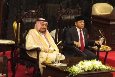 Isi Pidato Raja Arab Saudi Salman bin Abdulaziz Al-Saud di Gedung DPR/MPR