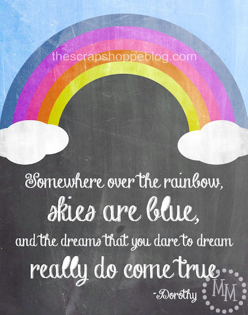 Wizard of Oz Quote Chalkboard Printable