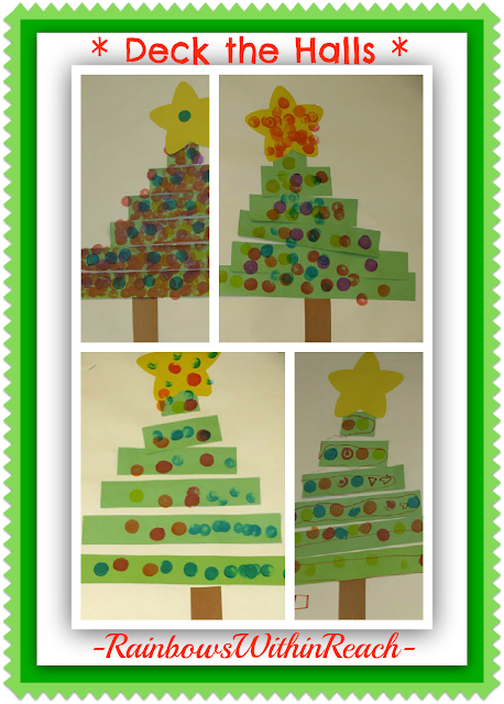 Simple Christmas Tree Craftivity for Children at RainbowsWithinReach