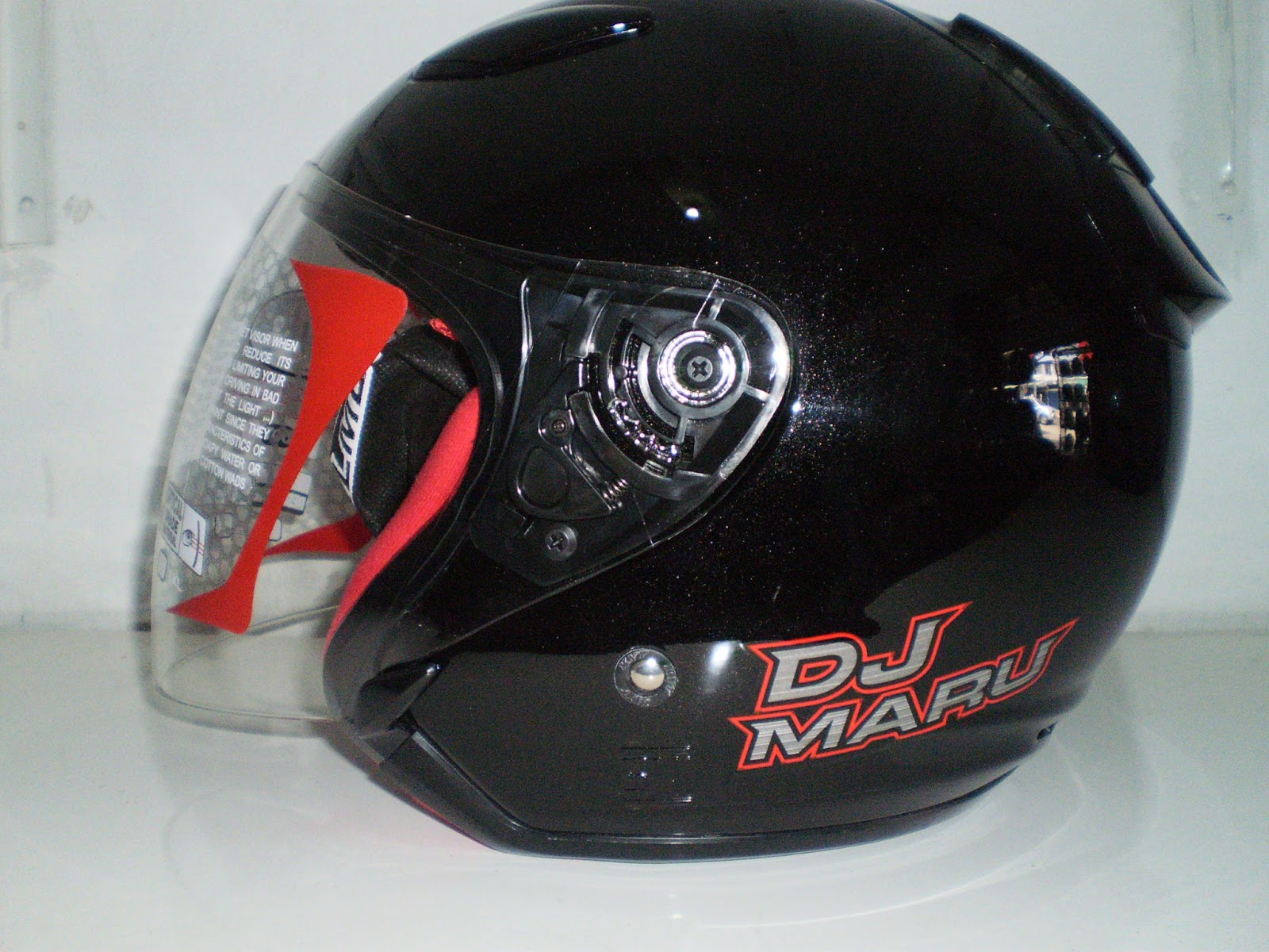 Jual KYT DJ Maru Helm Half Face Solid Black Online Harga u0026 Kualitas