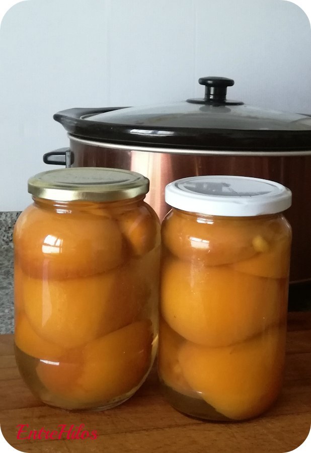 como hacer melocotones en almibar en la slow cooker