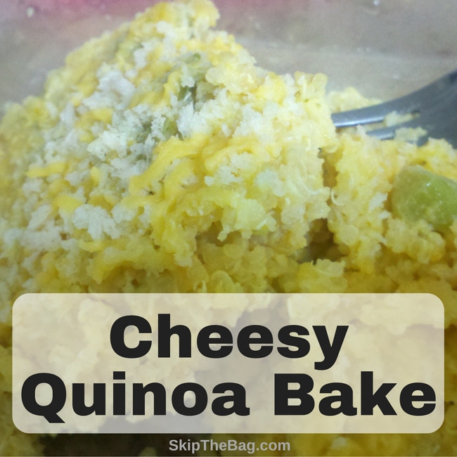 Delicious quinoa, cheese and vegetable bake. 
