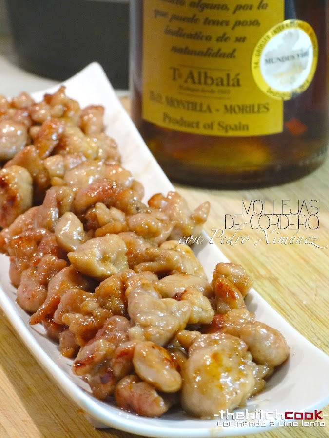 MOLLEJAS DE CORDERO CON PEDRO XIMÉNEZ