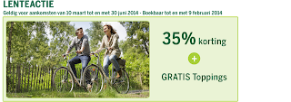 www.centerparcs.nl/lenteactie 35% korting en gratis toppings JM4715