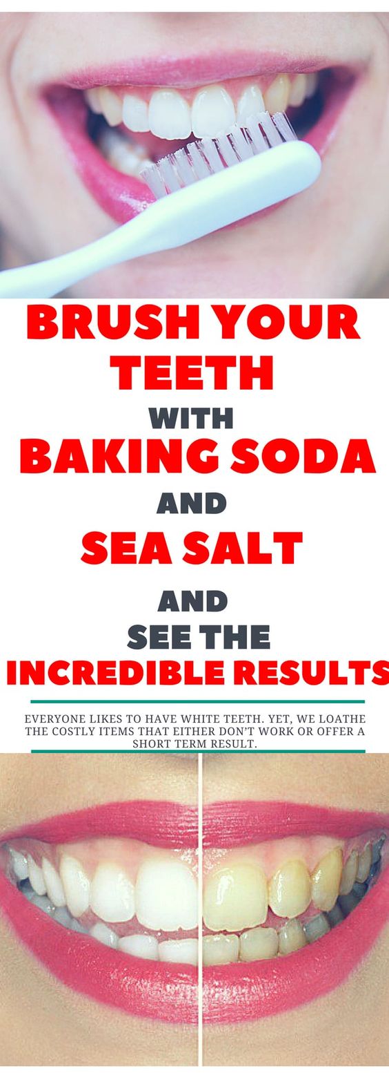 Brush Your Teeth With Baking Soda And Sea Salt And See The Incredible