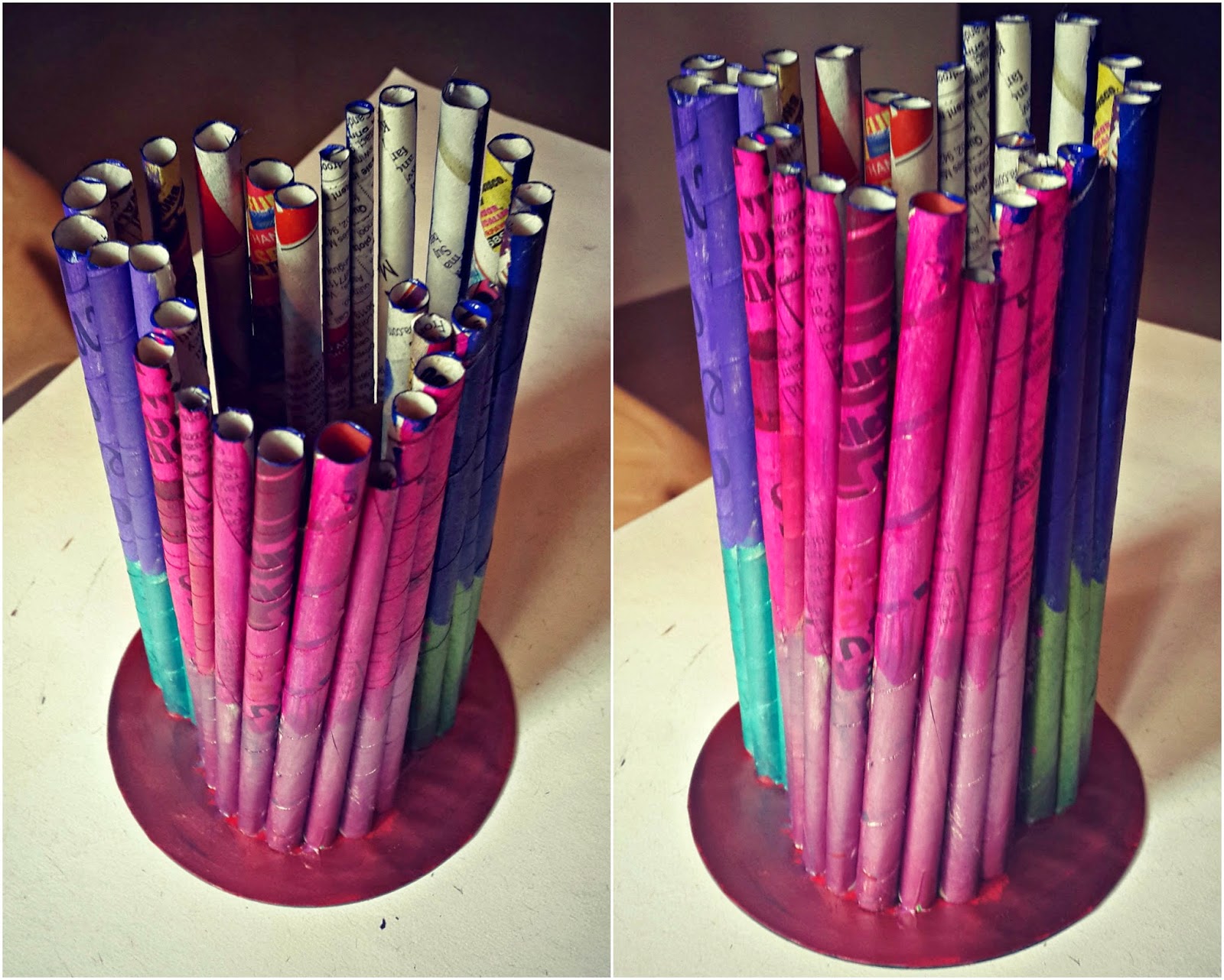 Krafty Krook: DIY of the Week: Make Quirky Penstands from Newspapers
