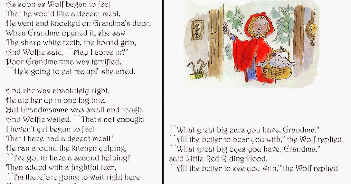 GooGooGallery Little Red Riding Hood By Roald Dahl googoogallery-little-red-riding-hood-by-roald-dahl